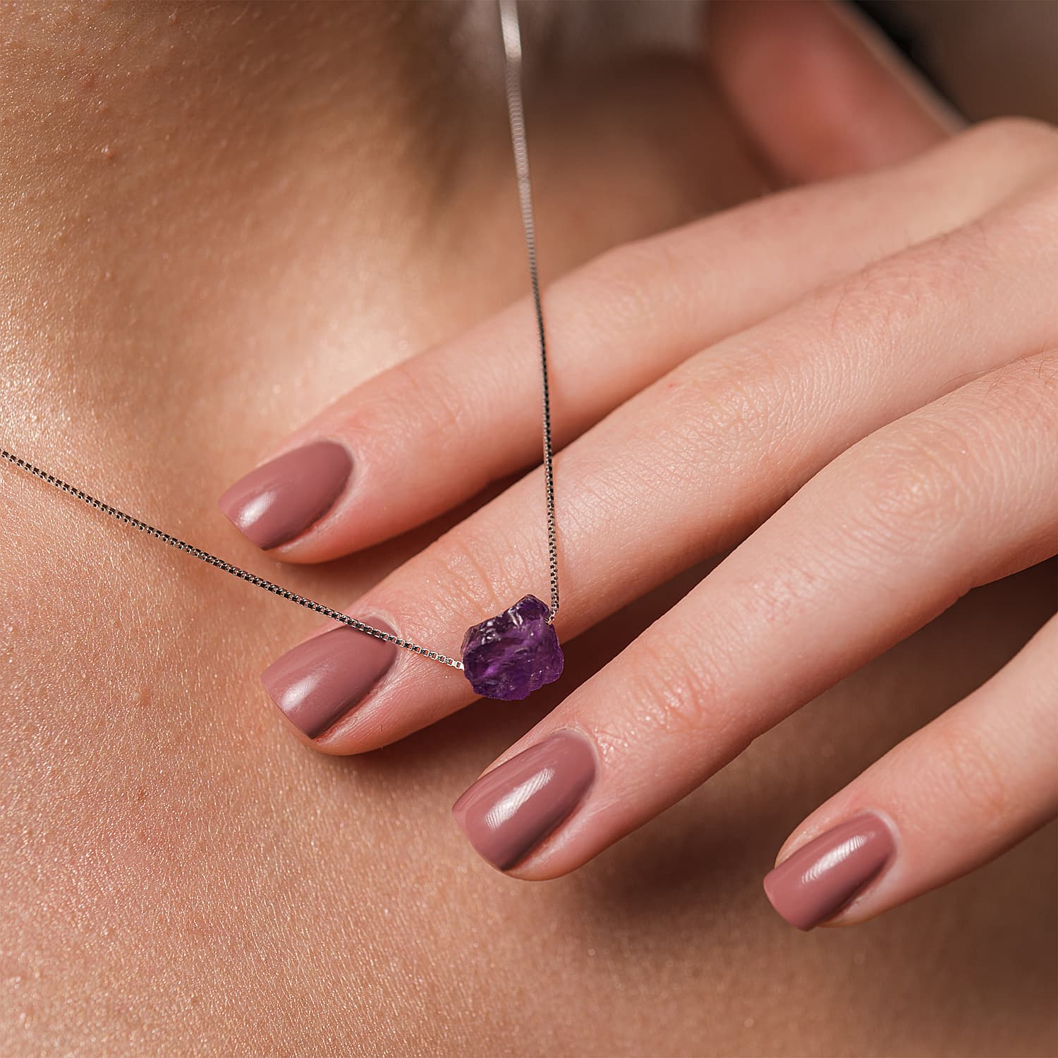 Natural Amethyst Necklace