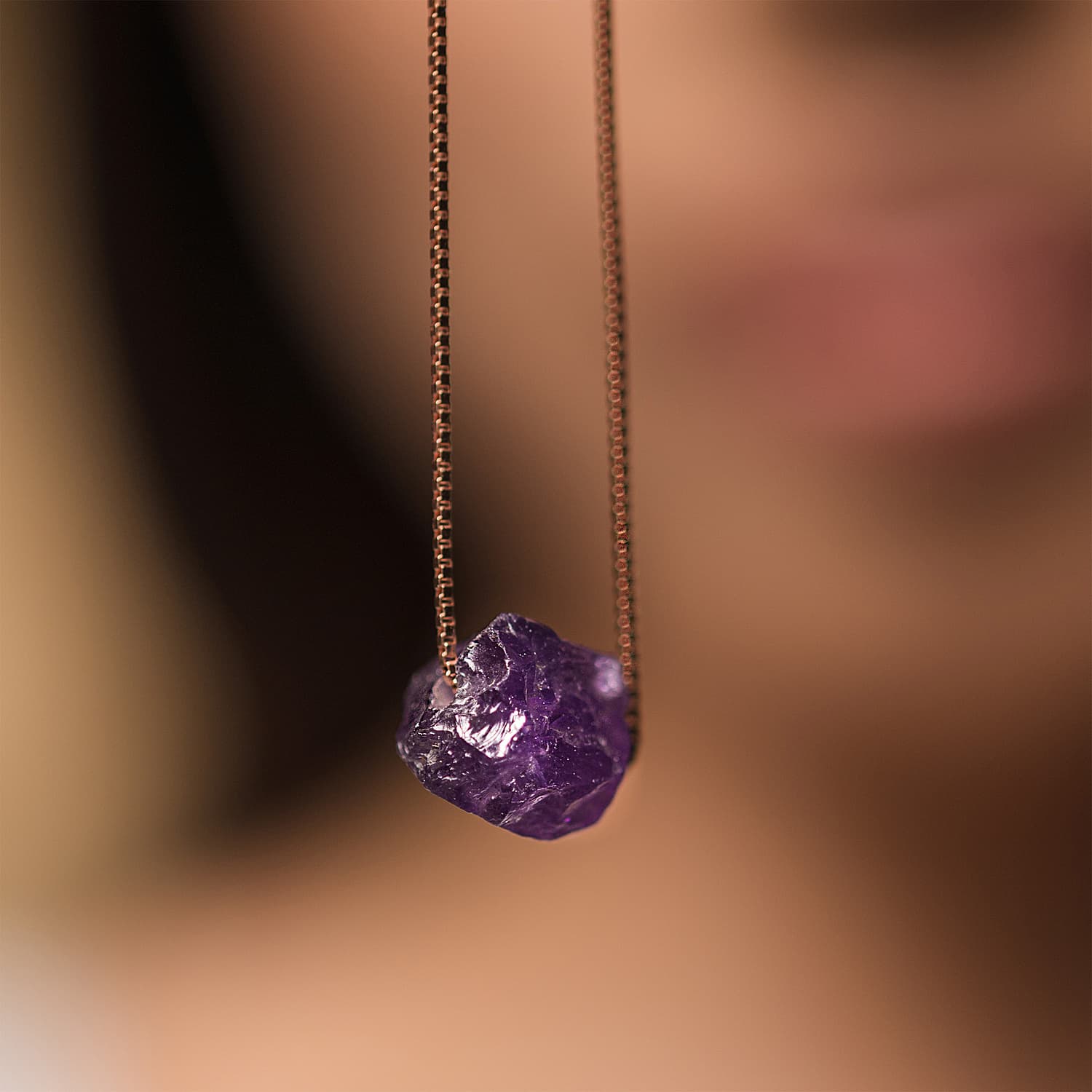 Natural Amethyst Necklace