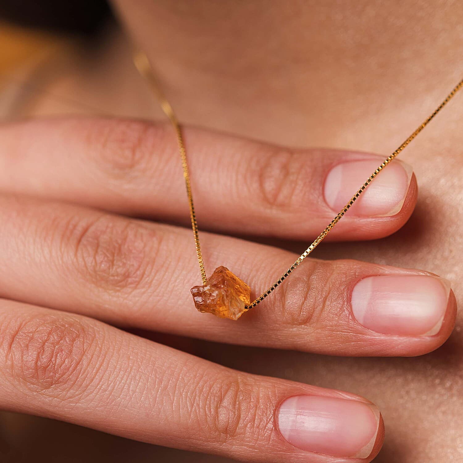 Natural Citrine Necklace