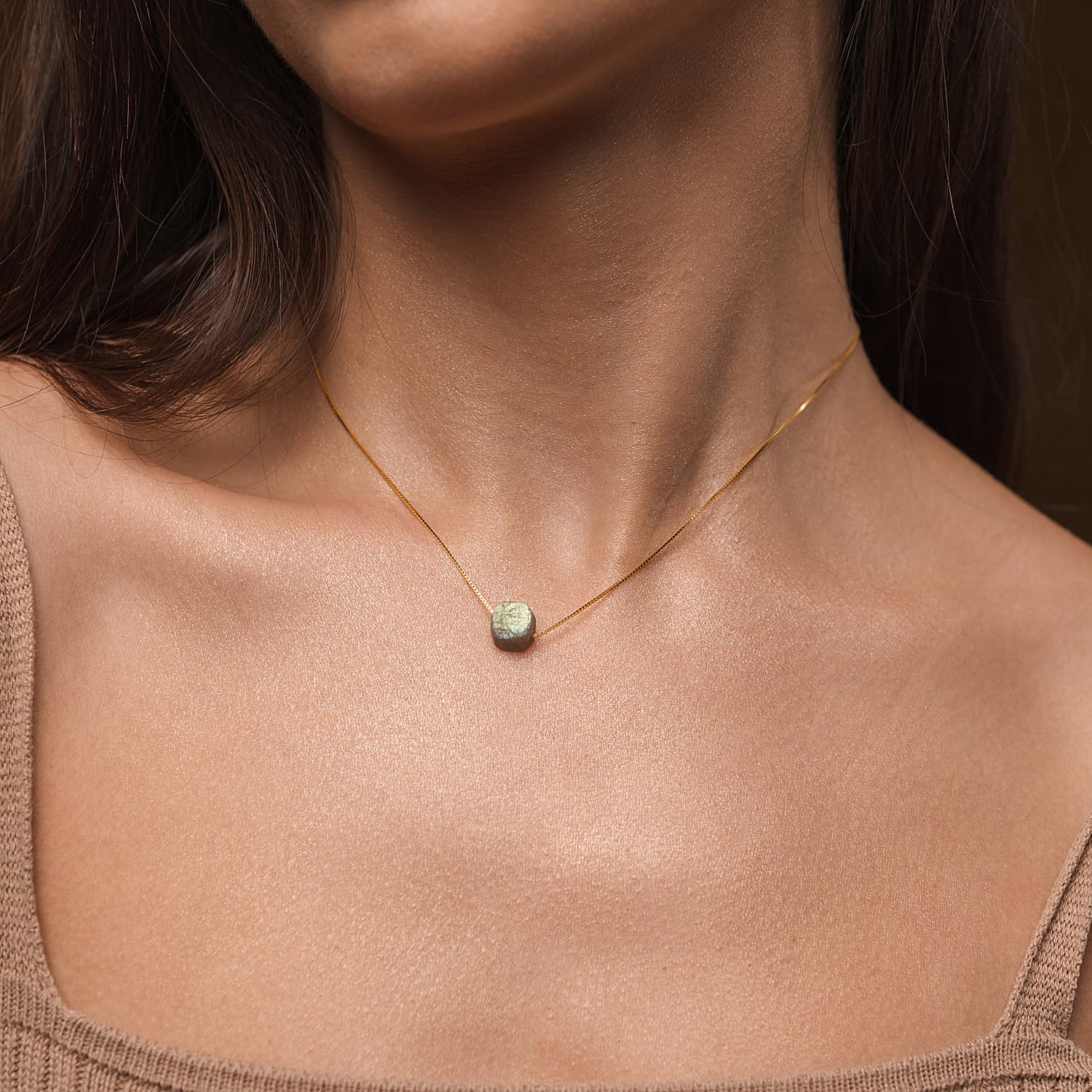 Natural Labradorite Necklace