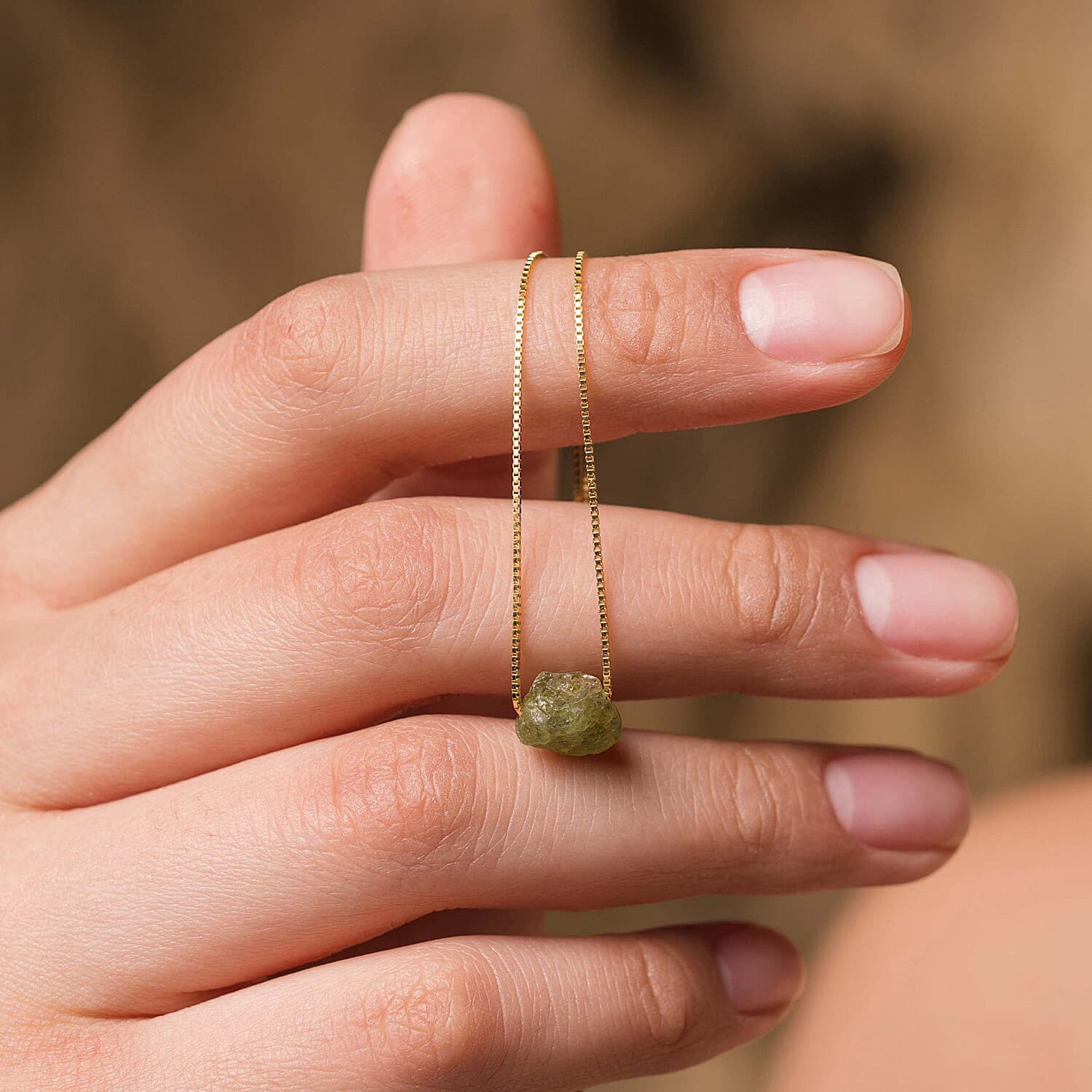 Natural Peridot Necklace