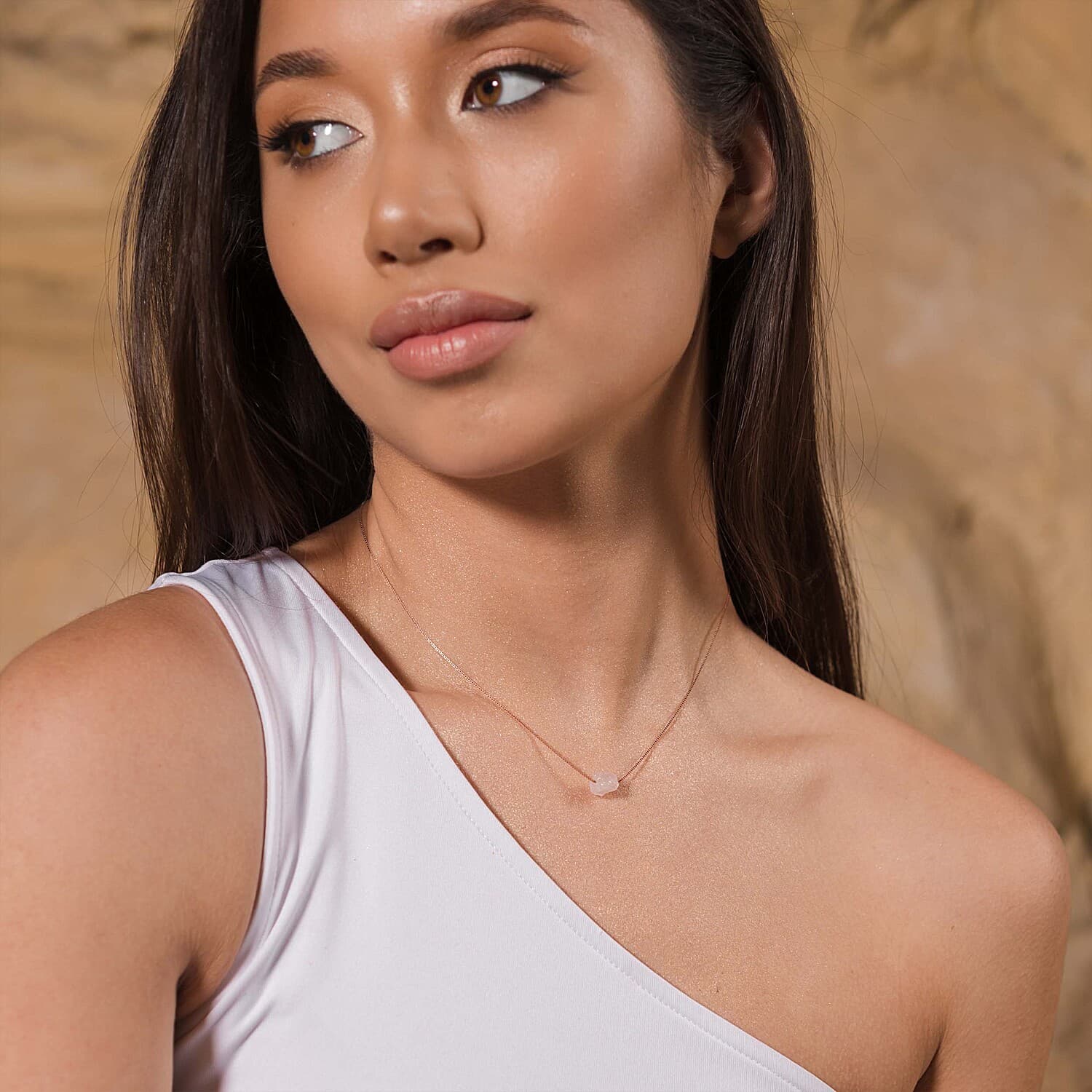 Natural Rose Quartz Necklace