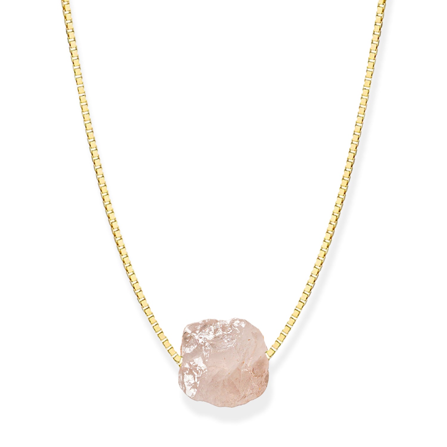 Natural Rose Quartz Necklace