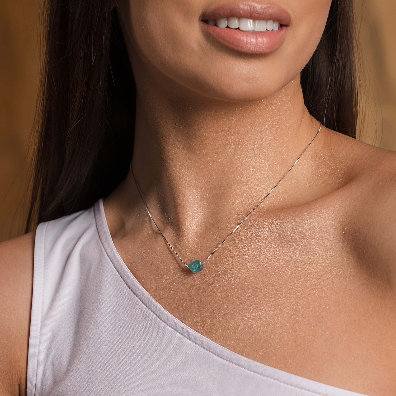 Raw Apatite Necklace