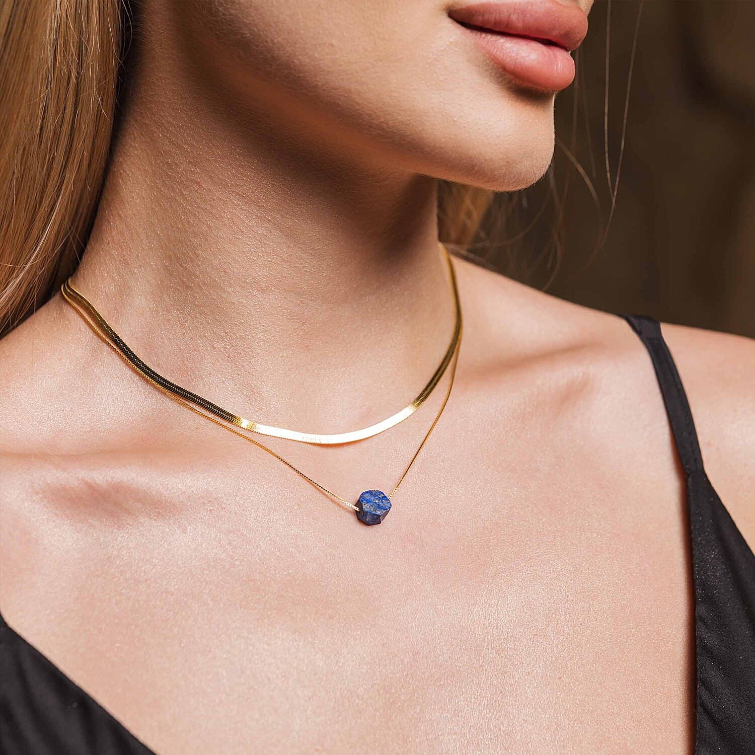 Raw Lapis Lazuli Necklace