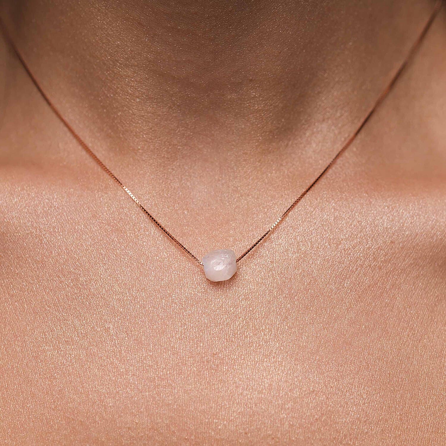 Raw Moonstone Necklace