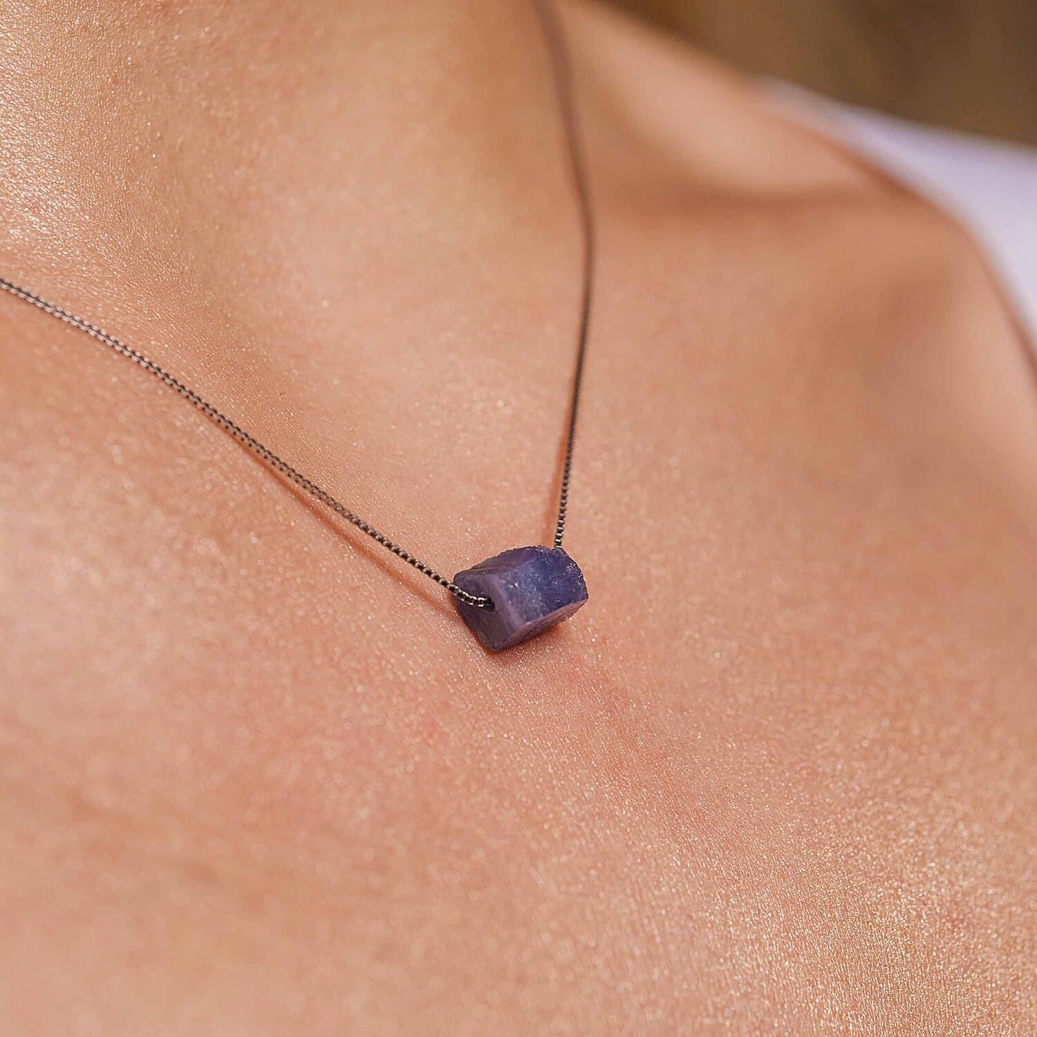 Raw Tanzanite Necklace