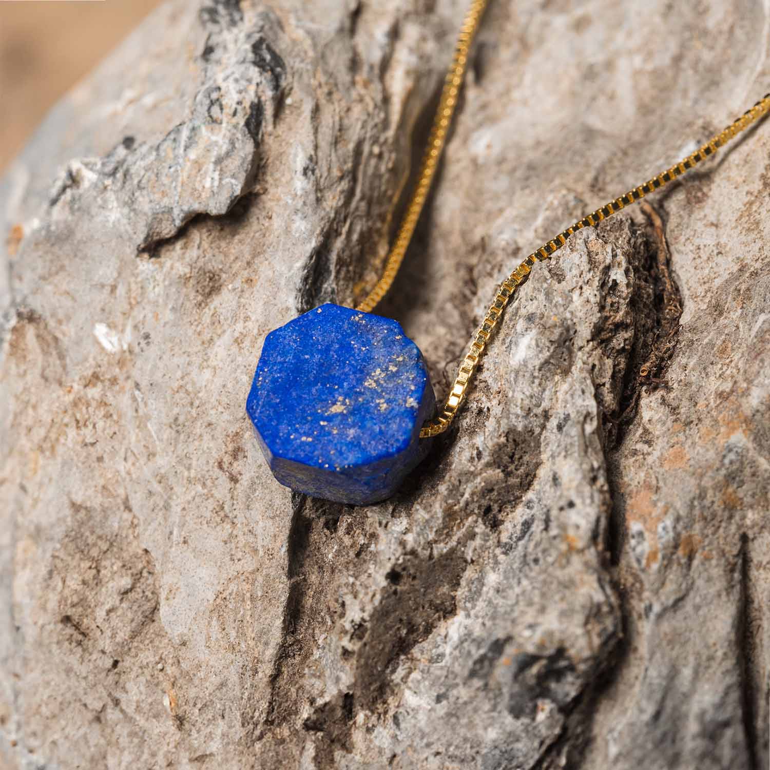 Raw Lapis Lazuli Necklace